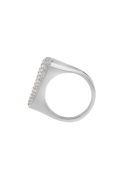 Guess Stříbrný prsten se zirkony Nuances JSBR04503JWRH