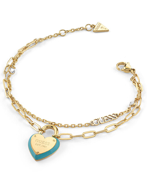 Guess Stylový dvojitý náramek All You Need is Love JUBB04206JWYGTQ