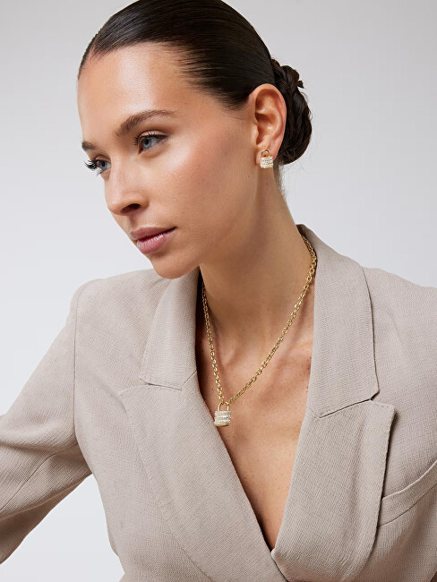 Guess Třpytivé ocelové náušnice Guess My Secret JUBE05419JWRHT/U