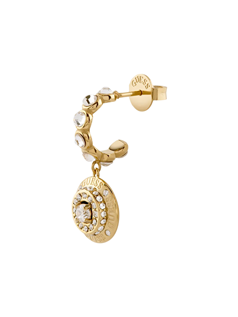 Guess Třpytivé ocelové náušnice s přívěsky Sparks JUBE06284JWYGT/U