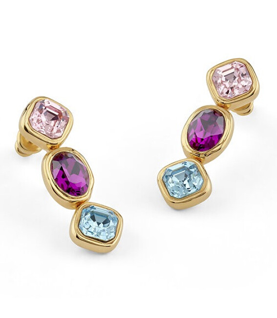 Guess Visací náušnice s barevnými krystaly Mamounia JUBE05312JWYGMCT/U