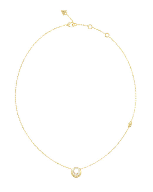 Guess Elegantní pozlacený náhrdelník Moon Drops JUBN06245JWYGT/U