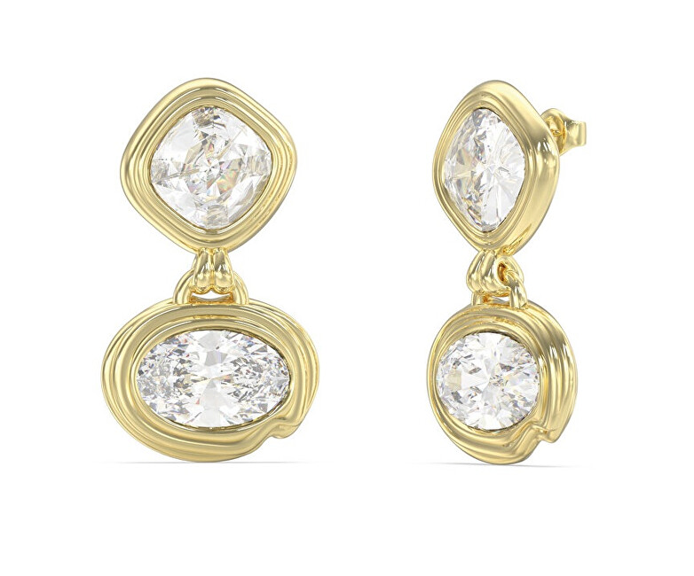 Guess Elegantní visací náušnice s krystaly Mamounia JUBE05313JWYGT/U