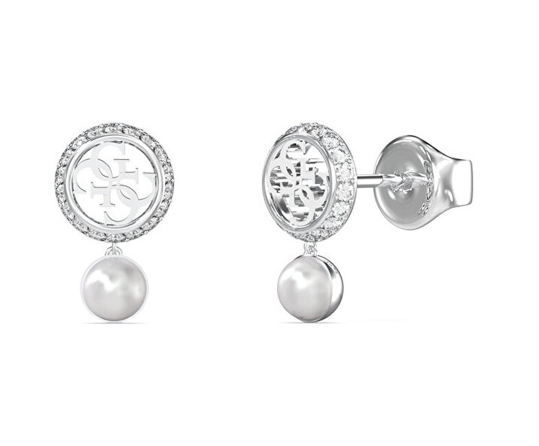 Guess Fashion ocelové náušnice s perličkou Tiny Pearly JUBE05517JWRHT/U