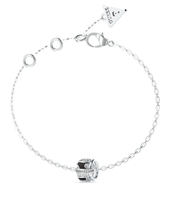 Guess Fashion ocelový náramek s krystaly Fabulous Me JUBB05192JWRHBK