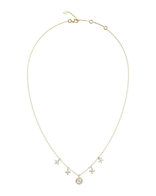 Guess Fashion pozlacený náhrdelník Secret Garden JUBN06032JWYGT/U