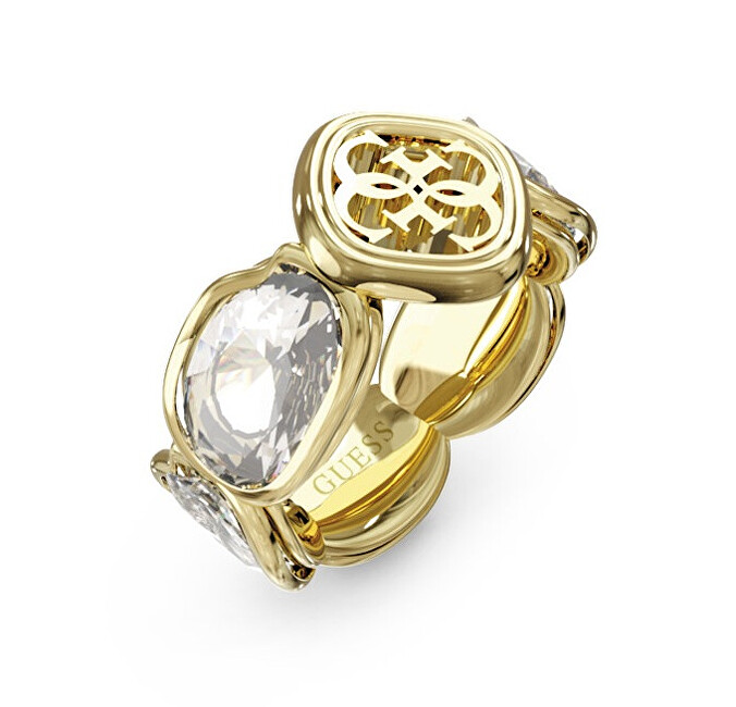 Guess Fashion pozlacený s čirými krystaly Mamounia JUBR05573JWYG