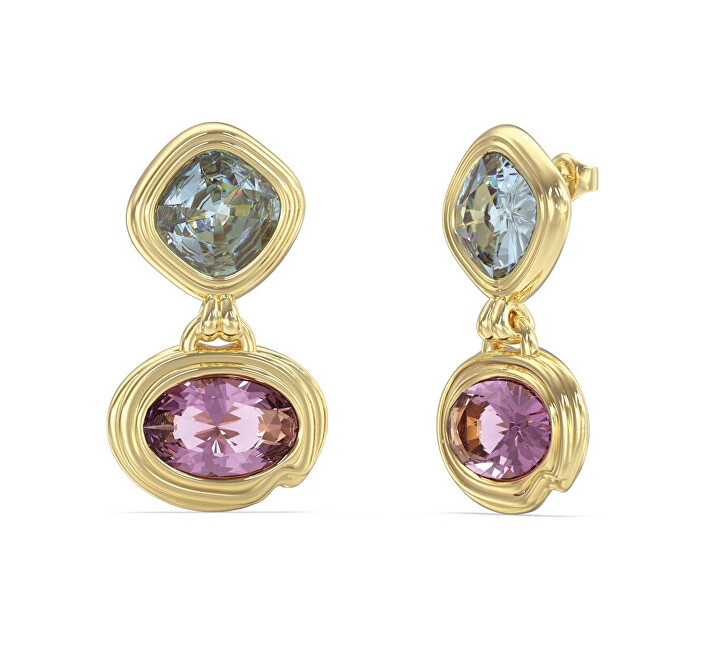 Guess Hravé visací náušnice s krystaly Mamounia JUBE05313JWYGMCT/U