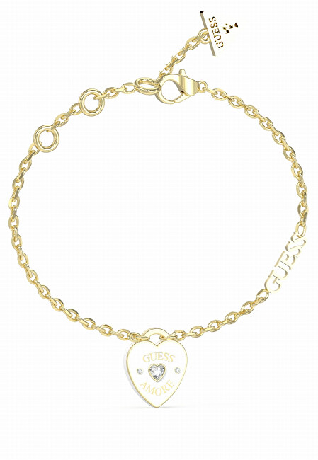 Guess Krásný pozlacený náramek Guess Amore JUBB05053JWYGWH