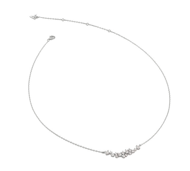 Guess Stříbrný náhrdelník se zirkony Jardin JSBN04465JWRHT/U