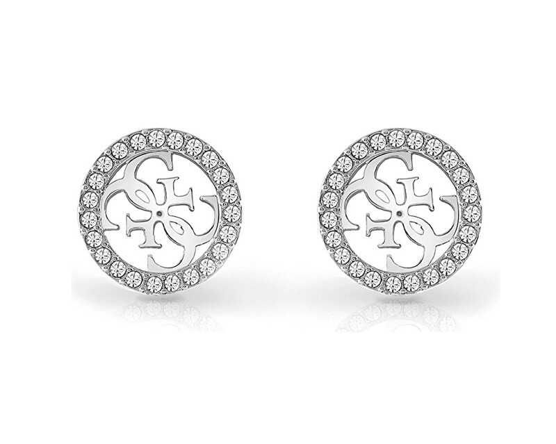 Guess Módní ocelové náušnice 4G Crush JUBE04164JWRHT/U