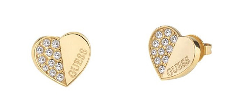 Guess Něžné pozlacené náušnice Lovely Guess JUBE03038JWYGT/U