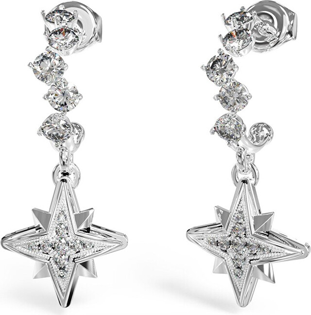 Guess Ocelové náušnice Guess In The Sky JUBE03322JWRHT-U