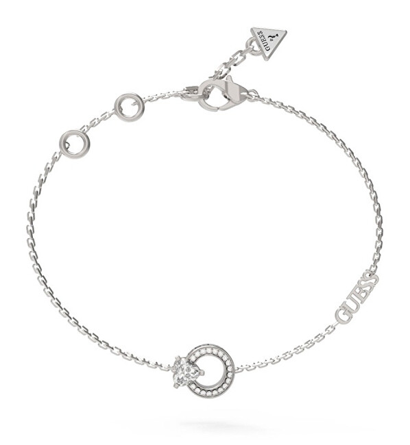 Guess Ocelový náramek se zirkony M`ama Non M`ama JUBB04663JWRH