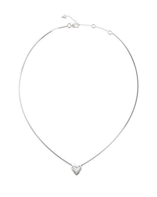 Guess Ocelový srdíčkový náhrdelník Beloved JUBN06016JWRHT/U