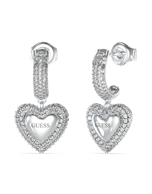 Guess Okouzlující ocelové náušnice Beloved JUBE05021JWRHT/U