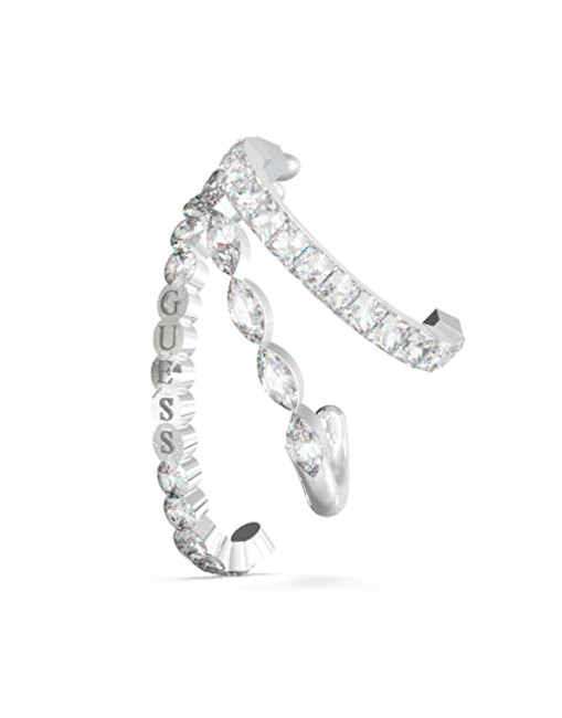 Guess Originální single třpytivá náušnice Crazy Earrings JUBE03296JWRHT