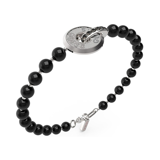Guess Pánský korálkový náramek Edgy Styles JUMB04060JWSTBK