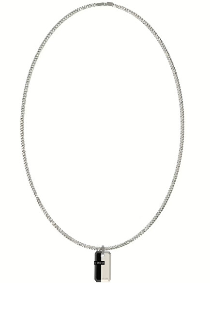 Guess Pánský ocelový náhrdelník Eclipse Noir JUMN05104JWSTT/U