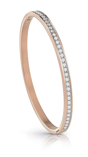 Guess Pevný bronzový náramek s krystaly Color My Day JUBB02248JWRG
