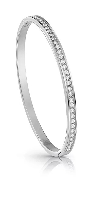 Guess Pevný ocelový náramek s krystaly Color My Day JUBB02248JWRH