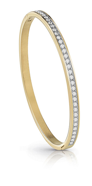 Guess Pevný pozlacený náramek s krystaly Color My Day JUBB02248JWYG
