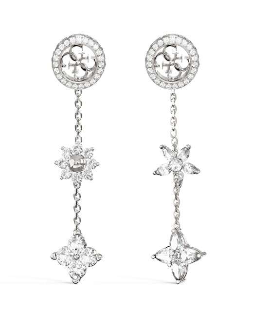 Guess Visací náušnice Květiny Secret Garden JUBE06036JWRHT/U