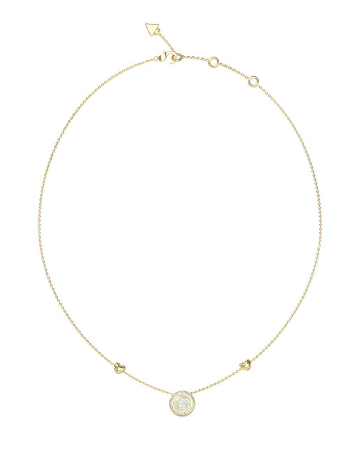 Guess Pozlacený náhrdelník s perletí G Talisman JUBN06201JWYGT/U