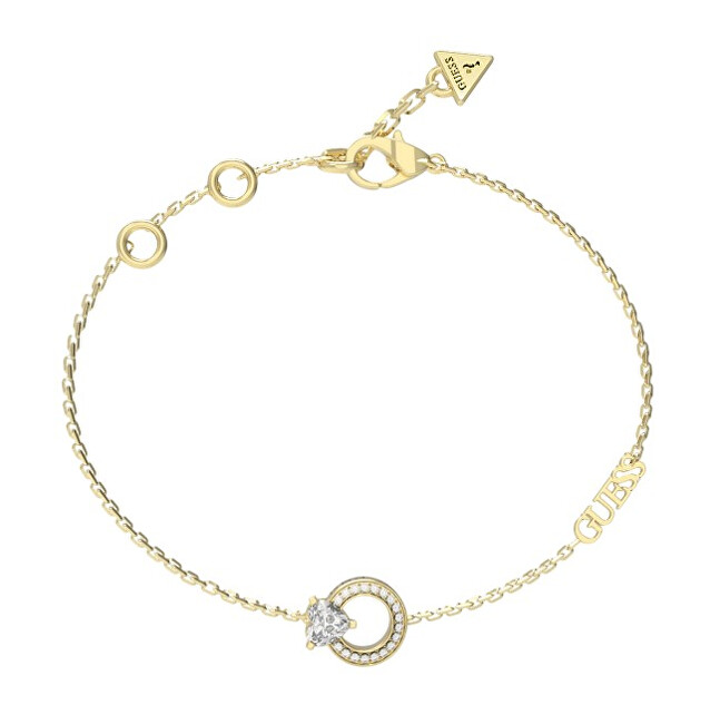 Guess Pozlacený náramek se zirkony M`ama Non M`ama JUBB04663JWYG