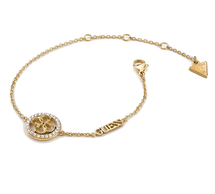 Guess Půvabný pozlacený náramek Life In 4G JUBB02137JWYG