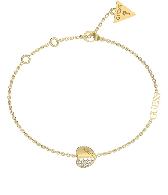 Guess Půvabný pozlacený náramek Lovely Guess JUBB03036JWYG