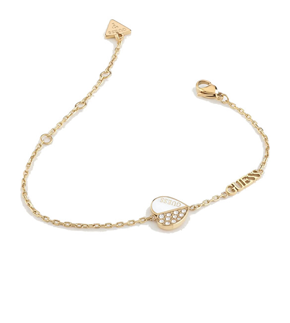 Guess Půvabný pozlacený náramek Lovely Guess JUBB03042JWYGWH