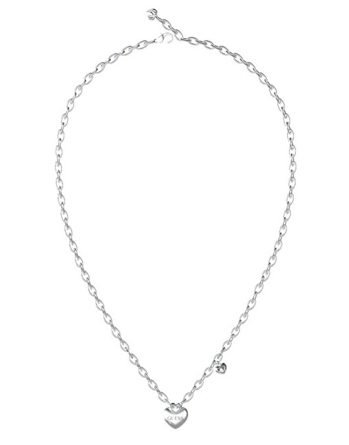 Guess Romantický ocelový náhrdelník se srdíčky Crazy In Love JUBN05216JWRHT/U