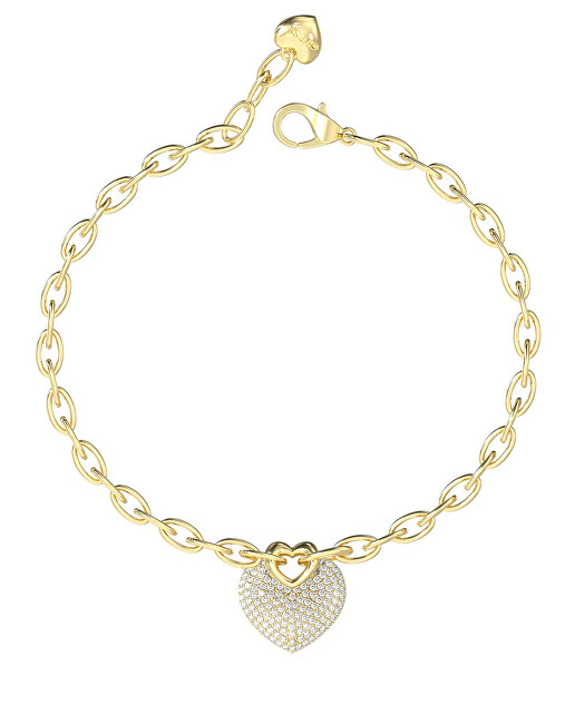 Guess Romantický pozlacený náramek Crazy In Love JUBB05214JWYG