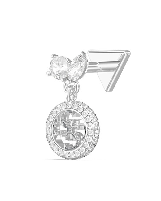 Guess Single piercingová náušnice s krystaly JUBE06258JWRHT/U