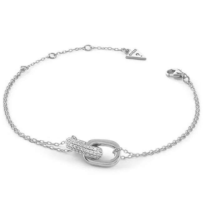 Guess Stříbrný náramek s krystaly Nuances JSBB04551JWRH