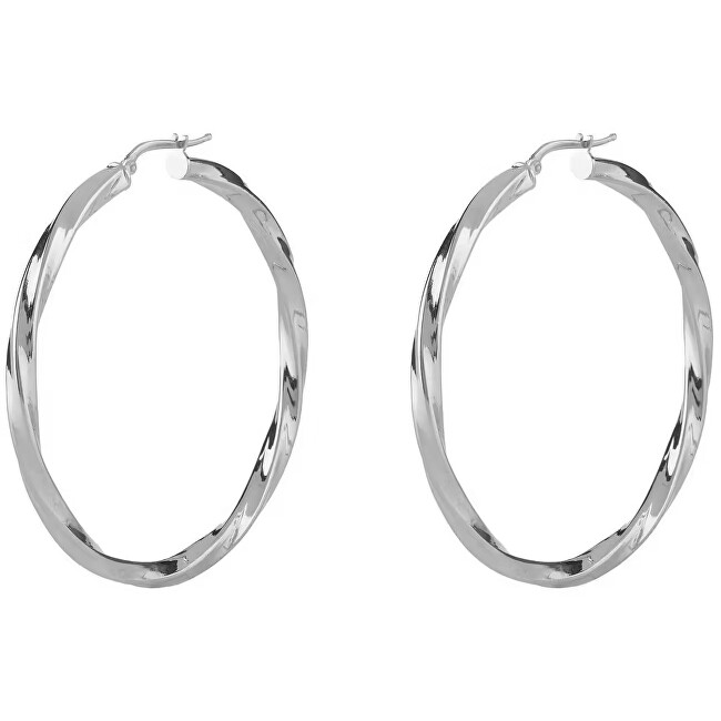Guess Stylové kruhové náušnice Hoops I Did It Again JUBE04184JWRHT/U