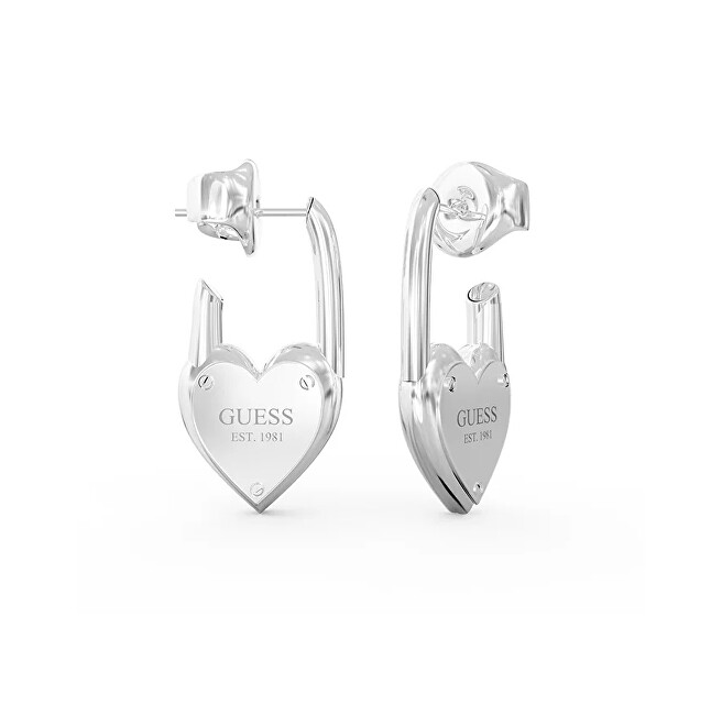 Guess Stylové ocelové náušnice JUBE04214JWRHT-U