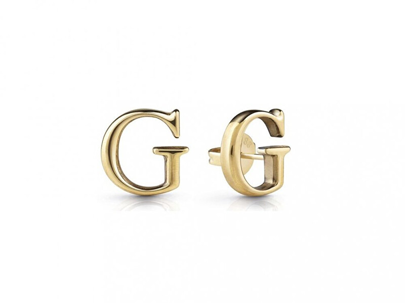 Guess Stylové pozlacené náušnice Studs Party JUBE02169JWYGT