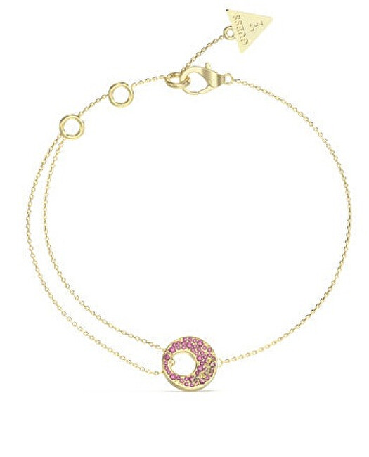 Guess Stylový pozlacený náramek Blooming Summer JUBB05227JWYGPK