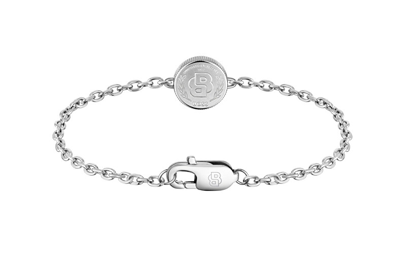 Hugo Boss Nadčasový ocelový náramek Double B 1580763M