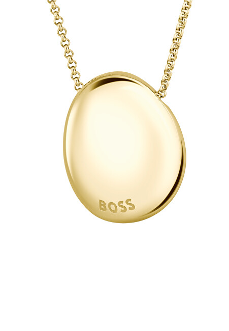Hugo Boss Dámský pozlacený náhrdelník Nugget 1580712
