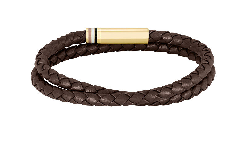 Hugo Boss Dvojitý kožený náramek Ares 1580670