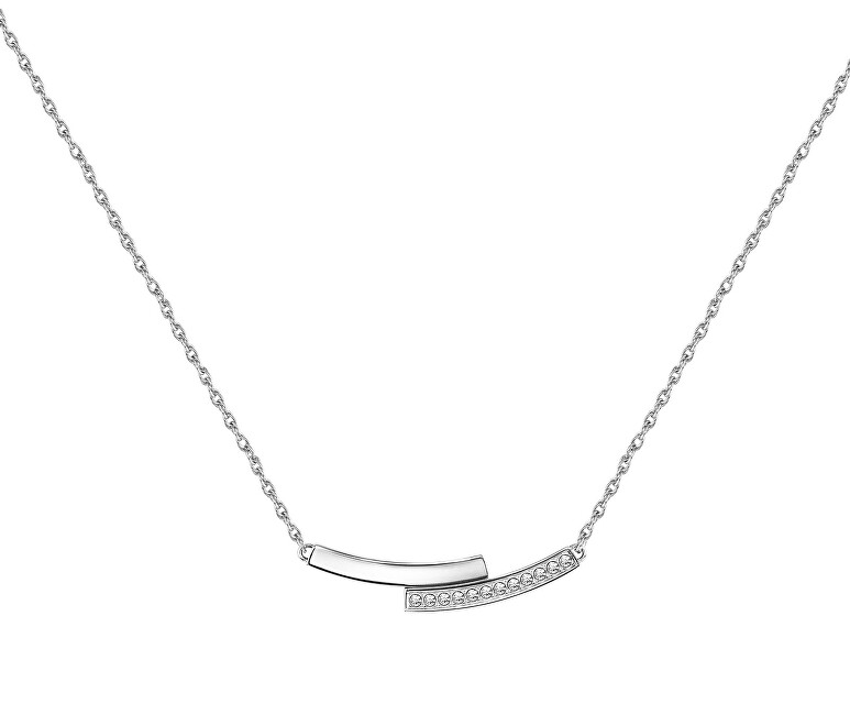 Hugo Boss Elegantní ocelový náhrdelník s krystaly 1580279