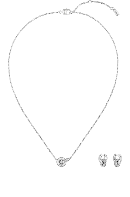 Hugo Boss Sada ocelových šperků Live Precious 1570198 (náhrdelník, náušnice)