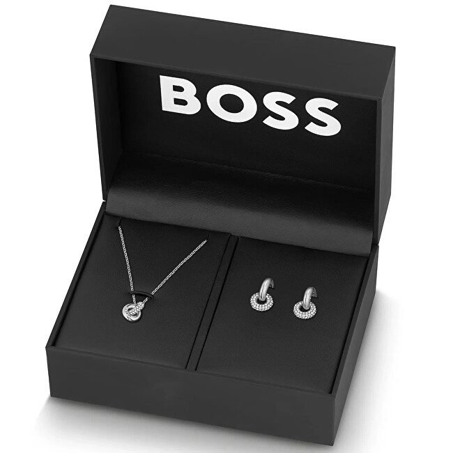 Hugo Boss Sada ocelových šperků Live Precious 1570198 (náhrdelník, náušnice)