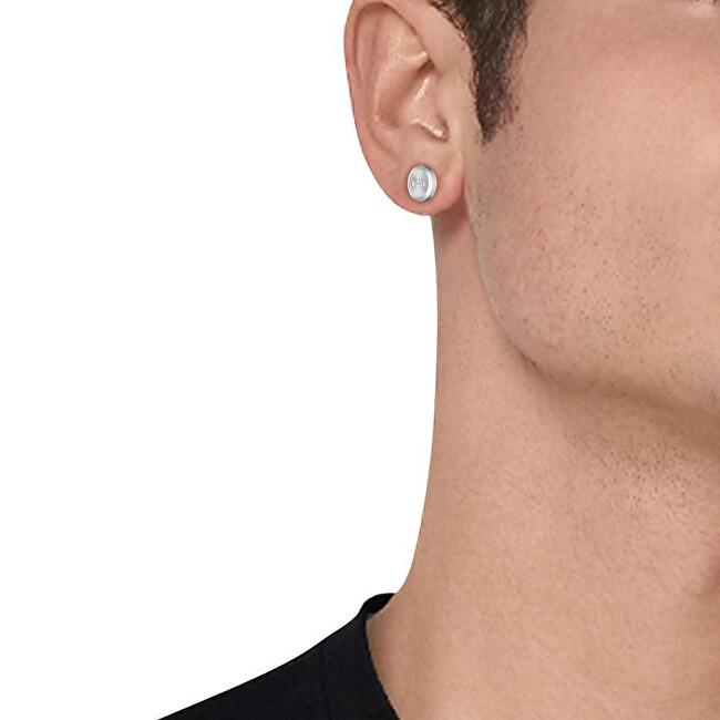 Hugo Boss Minimalistické ocelové náušnice Yann 1580477