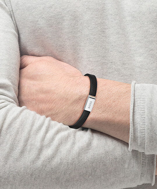 Hugo Boss Moderní kožený náramek Jace 1580336