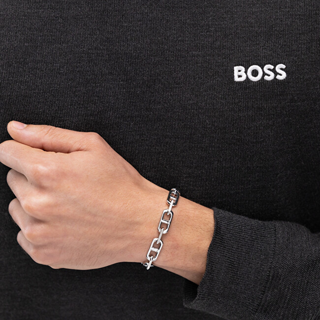 Hugo Boss Stylový pánský náramek z oceli Kode 1580727M
