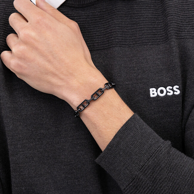 Hugo Boss Moderní ocelový náramek pro muže Kode 1580728M